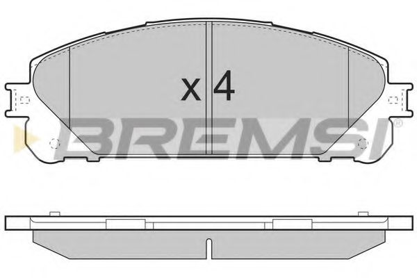 Гальмівні колодки пер. Lexus RX 08-15/Toyota RAV4 12- (advics) FERODO арт. BP3481