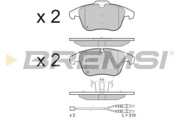 Гальмівні колодки пер. Citroen C5 09-/Peugeot 508 10- (ATE) JURID арт. BP3487