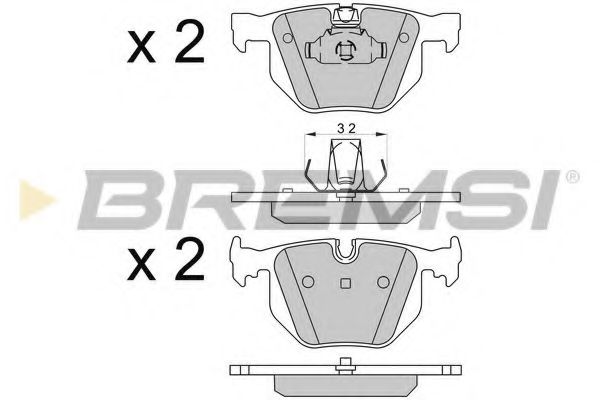 Гальмівні колодки зад. BMW X5/X6 08- METELLI арт. BP3509