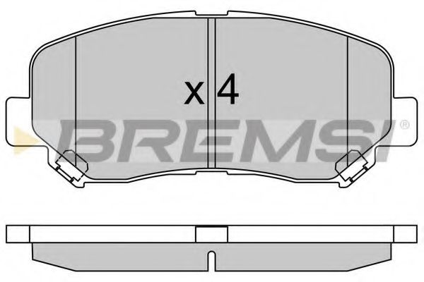 Гальмівні колодки пер. Mazda CX-5 11- Akebono LPR арт. BP3535