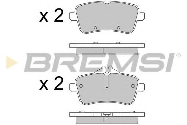 Гальмівні колодки зад. W166/X166 11- (TRW) TEXTAR арт. BP3538