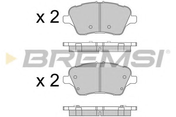 Гальмівні колодки пер. Ford Courier 14-/Fiesta VI ICER арт. BP3545