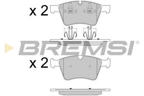 Гальмівні колодки пер. MB X164 06- /W164 07-11 (ATE) BOSCH арт. BP3590