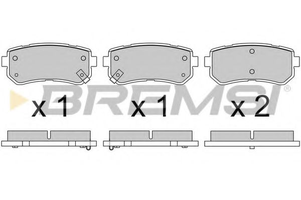 Гальмівні колодки зад. Sonata VI/VII/ix 35/Optima/Sportage 09- (Mando) ICER арт. BP3614