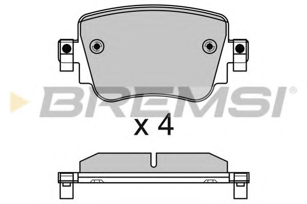 Гальмівні колодки зад. Octavia III/Sharan/Audi Q3 12- (TRW) TEXTAR арт. BP3623