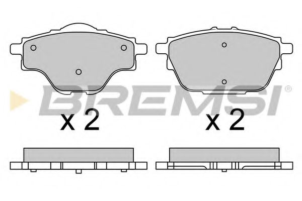 Гальмівні колодки зад. Citroen C4/Peugeot 308 II 13- (Bosch) (106x51,9x16,7) ROADHOUSE арт. BP3625