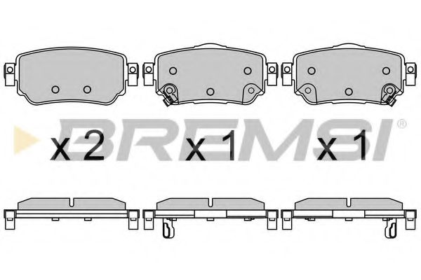 Гальмівні колодки зад. Nissan X-Trail/Qashqai II 13- (TRW) TRW арт. BP3630