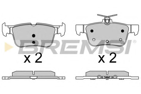 Гальмівні колодки Focus/Kuga/Mondeo 12- ICER арт. BP3637