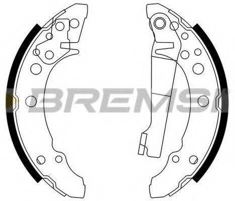 Гальмівні колодки зад. Golf I/II/Passat/Polo/Audi 80 >01 (ATE) TRW арт. GF0016