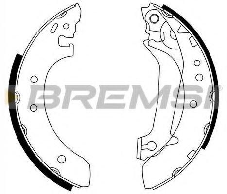 Гальмівні колодки зад. Escort 95-00/Fiesta 96-03 (TRW) BOSCH арт. GF0236