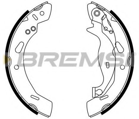 Гальмівні колодки зад. Ford Fiesta VI 08- (TRW) REMSA арт. GF0249