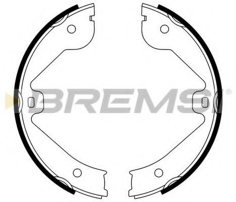 Колодки ручного гальма Touareg 02-10/Cayenne 02-07/LR III 02-12/Audi Q7 06-15 (VAG) BREMBO арт. GF0314