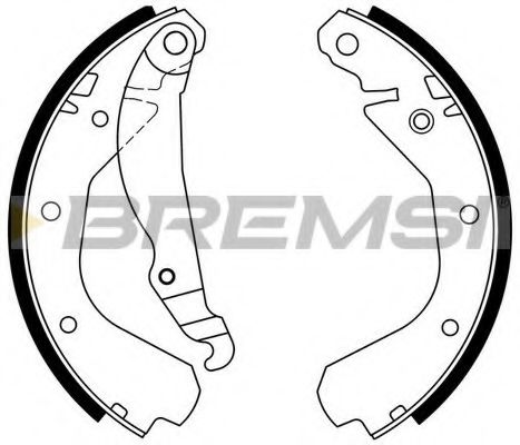 Гальмівні колодки зад. Opel Ascona C 81-88/Vectra A 88-95 (GM) LPR арт. GF0350