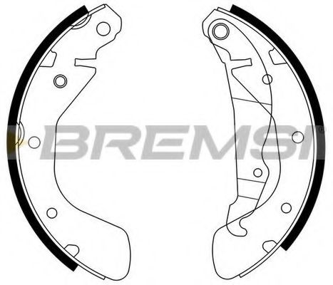 Гальмівні колодки зад. Astra/Combo/Corsa/Lanos (82-12) ABE арт. GF0354