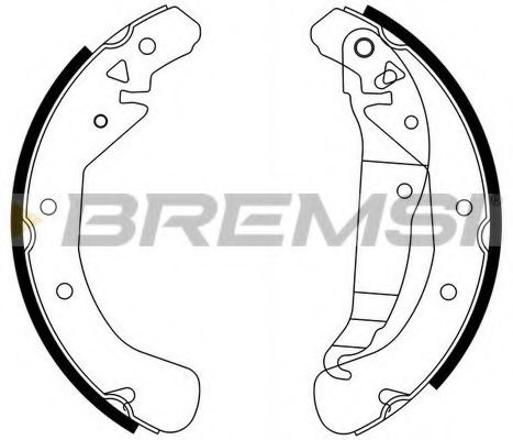 Гальмівні колодки зад. Combo 01-05/Astra F/G 91-05 (бараб.) (230x42) DELPHI арт. GF0358