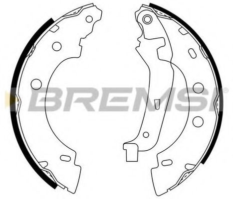 Гальмівні колодки зад. Kangoo 97- (203x38) (Bosch) BLUEPRINT арт. GF0400