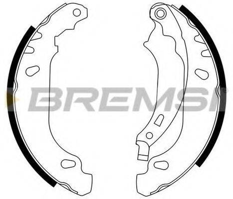 Гальмівні колодки зад. Logan 04-/Clio 98- (BENDIX) ABS арт. GF0408