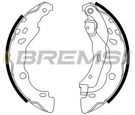 Гальмівні колодки зад. Dacia Logan 04-/Nissan Micra IV 10- (Bendix) BOSCH арт. GF0409