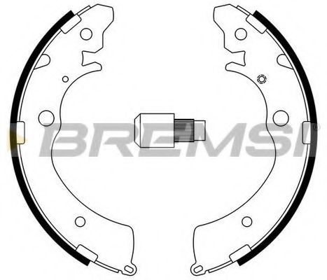 Гальмівні колодки зад. Honda Accord III/IV 85-93/Suzuki Jimny 98-(Akebono) BREMBO арт. GF0706