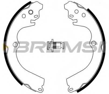 Гальмівні колодки зад. Impreza 92-00/Forester 97-08/Legasy I 89-94 (Akebono) BLUEPRINT арт. GF0884