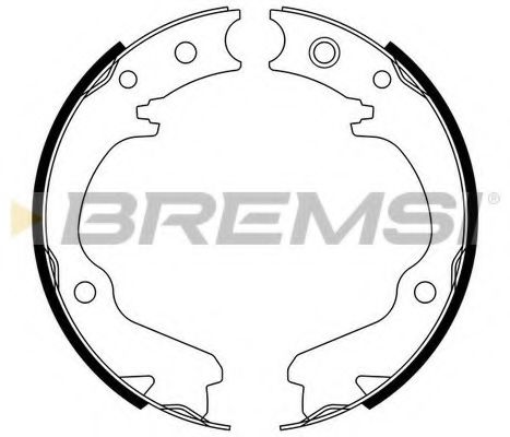 Колодки ручного гальма Impreza 94- /Forester 97-08/Legasy 94-09 JAPANPARTS арт. GF0891