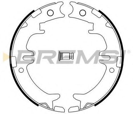 Колодки ручного гальма Lexus RX/IS/GS 93-08, Avensis/Previa/Rav4 90-06 ABE арт. GF0964