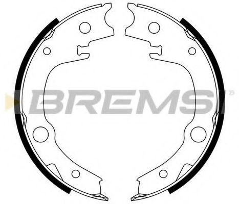 Колодки ручного гальма Corolla 02-07/Avensis 03-08/Echo 99-05 BREMBO арт. GF0966