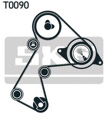 Ремкомплект ГРМ Renault Kangoo 1.9D 77 01 471 866 (Вир-во SKF)