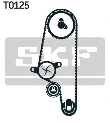 SKF К-кт ГРМ (помпа+ремінь+ ролик натягу) VW SEAT SKODA CONTITECH арт. VKMC01110