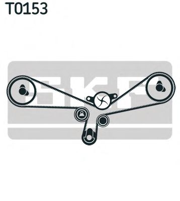 SKF К-кт. ГРМ  (рем.+3шт. ролик+нат. планка+ кріплення) AUDI 2,4/2,8/4,2: A4/6/8 96- VW Passat 2,8 97- FEBIBILSTEIN арт. VKMA01903