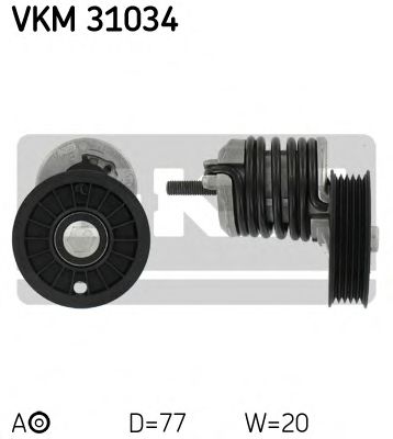 Натяжний ролик, поліклиновий ремінь OPTIMAL арт. VKM31034