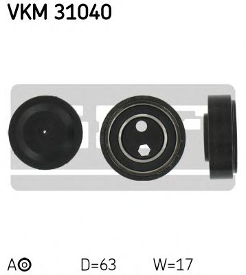 Фото - Натяжной ролик, поликлиновой ремень SKF - VKM31040