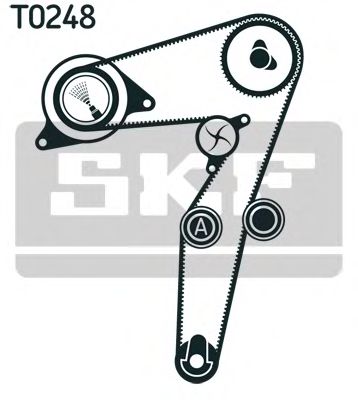 SKF К-кт. ГРМ  (рем.+2шт. ролик) Opel Vectra c 1.9 CDTI FIAT арт. VKMA02193