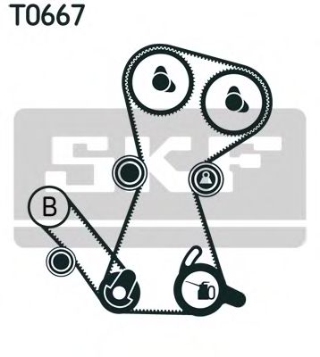 SKF ремені ГРМ + ролики натягу MITSUBISHI арт. VKMA95649