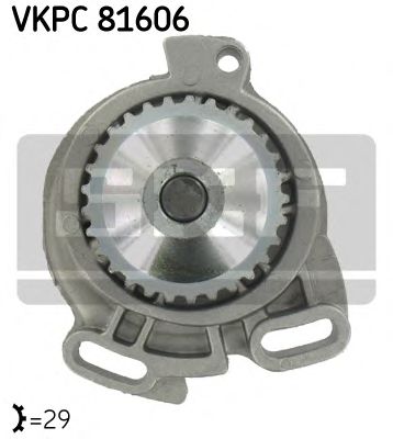 SKF AUDI помпа води 80/90 2,0E -91 2,0E 20V 88-91 2,3E THERMOTEC арт. VKPC81606