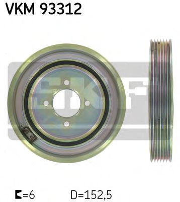 Ремінний шків (Вир-во SKF)  арт. VKM93312