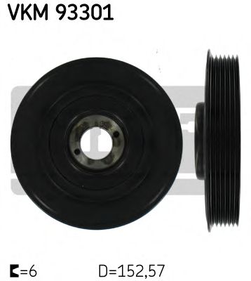 Ремінний шків, колінчастий вал SNR арт. VKM93301