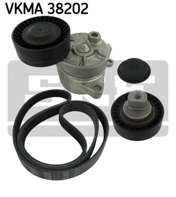 SKF VW К-т поліклинового ременя (рем.+2ролика) BMW E34 (M50) 2,0-2,5 FEBIBILSTEIN арт. VKMA38202