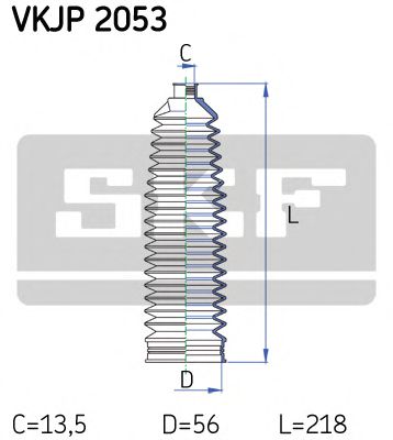 SKF OPEL захист рул.колонки Vectra C SPIDAN арт. VKJP2053