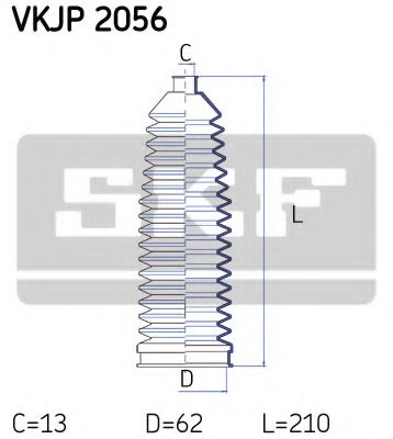 VKJP 2056 SKF - Пильовик привідного валу FEBIBILSTEIN арт. VKJP2056