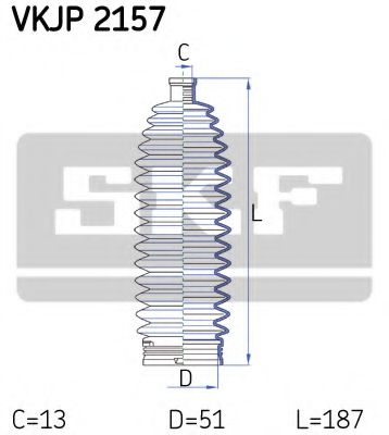 Пильовик рульового керування FEBIBILSTEIN арт. VKJP2157