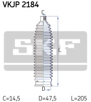 Пильовик рульового керування FEBIBILSTEIN арт. VKJP2184