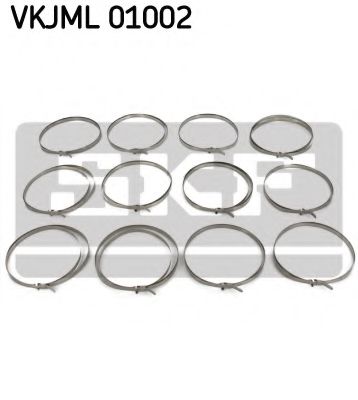 SKF К-т хомутів ШРКШ (12шт.) стрічкових 760мм