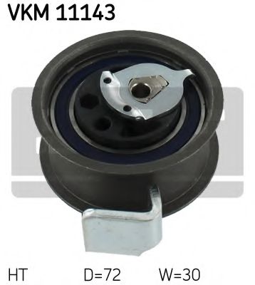 SKF VW натяжний ролик AUDI A6 1,9TDI AJM 98- натяжний 72,0X35,0 SNR арт. VKM11143