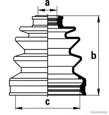 Пильовик ШРКШа Honda, Mazda, Mitsubishi (вир-во Jakoparts) BLUEPRINT арт. J2884001