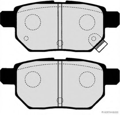 Колодки гальмівні дискові задні TOYOTA (вир-во Jakoparts) TEXTAR арт. J3612033