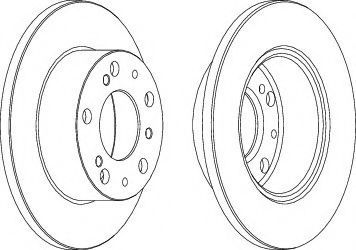 Диск гальмівний BREMBO арт. DDF1171