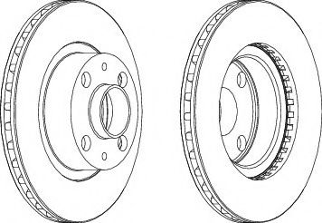 Диск гальмівний BREMBO арт. DDF1711