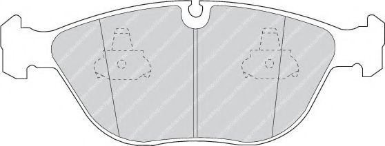 Колодки гальмівні дискові JAPANPARTS арт. FDB1001