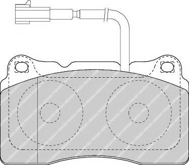 Гальмівні колодки дискові BREMBO арт. FDB1663